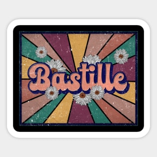 Awesome Name Bastille Lovely Styles Vintage 70s 80s 90s Sticker